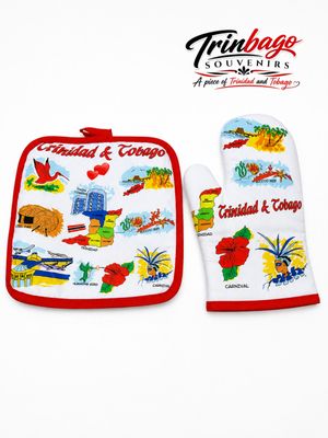 Trinidad and Tobago Mitten and Pot Holder Set