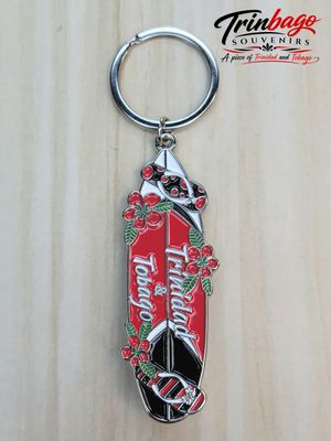Trinidad and Tobago Red, White and Black Surfboard Opener