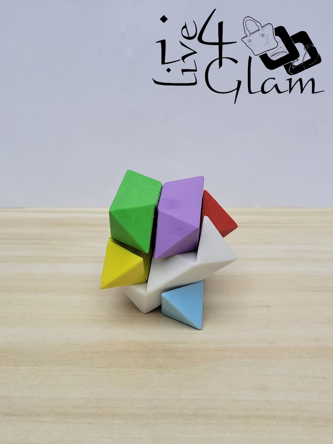 Colourful Puzzle Eraser Set