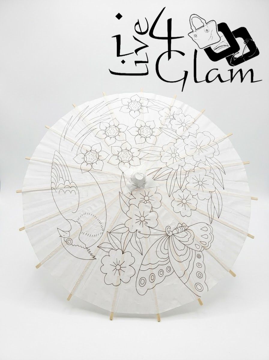 Paper Umbrella with Paint