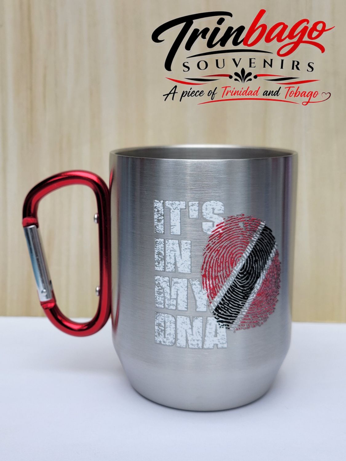 Stainless Steel In My DNA Souvenir Cup Red