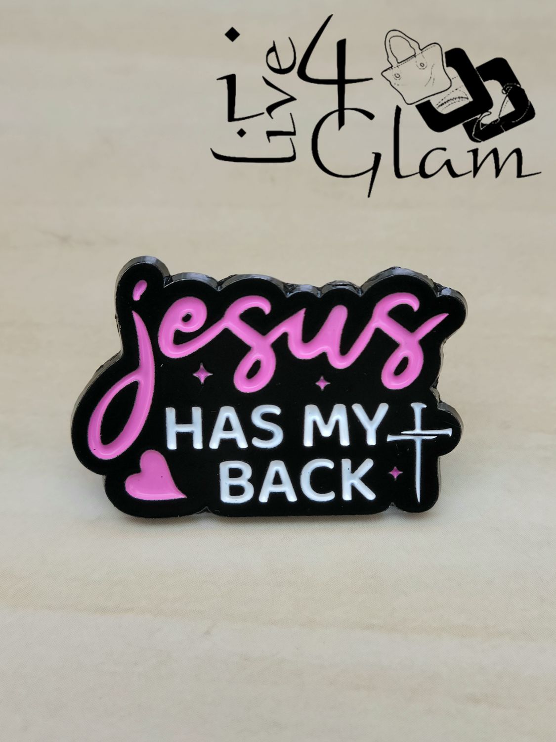 Enamel Pin Jesus Has My Back