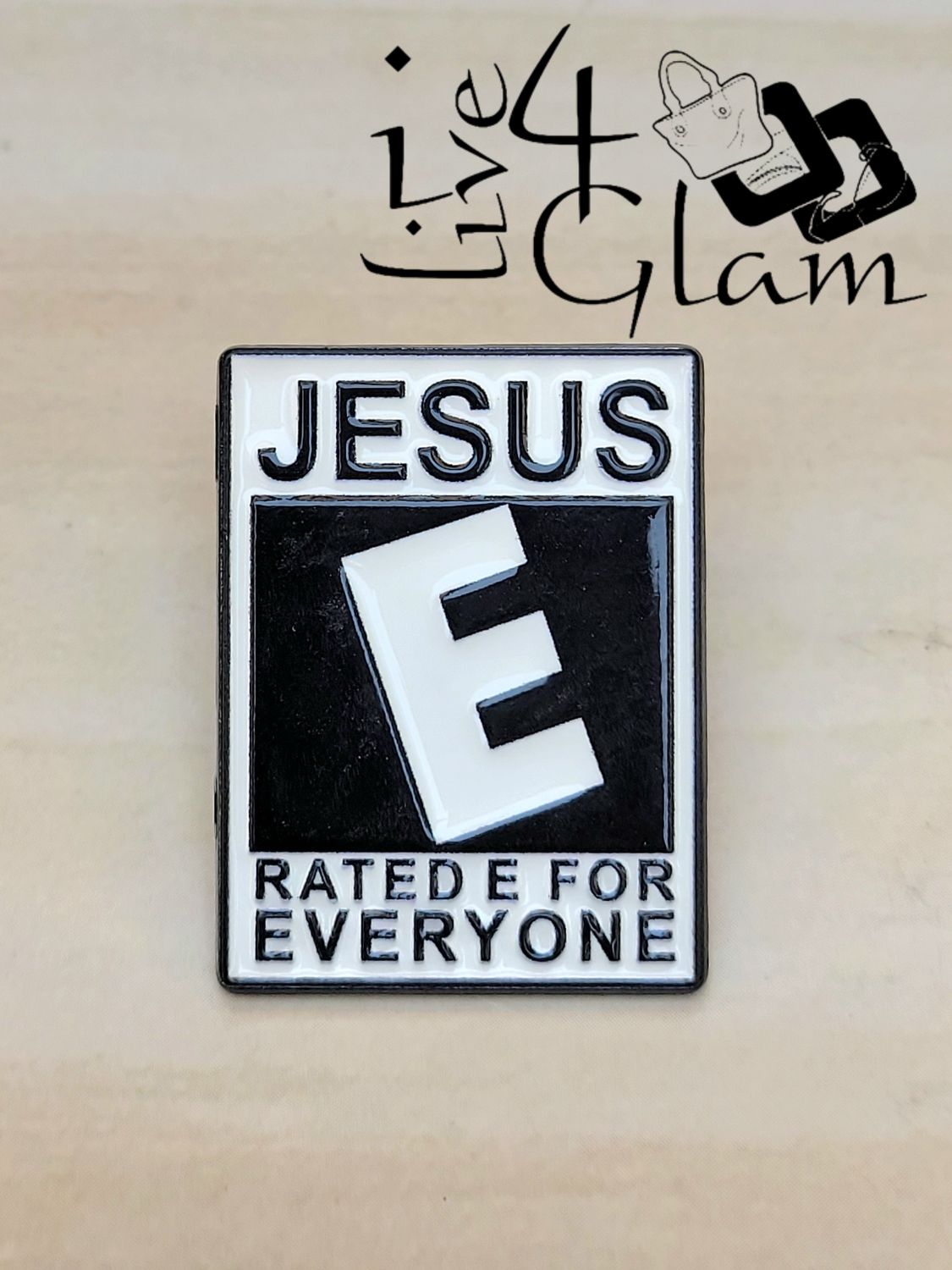 Enamel Pin Jesus Rated E For Everyone