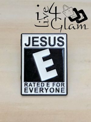 Enamel Pin Jesus Rated E For Everyone