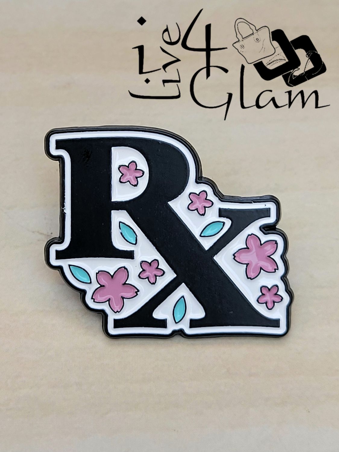 Enamel Pin Pharmacy Rx Symbol
