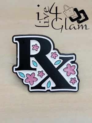 Enamel Pin Pharmacy Rx Symbol