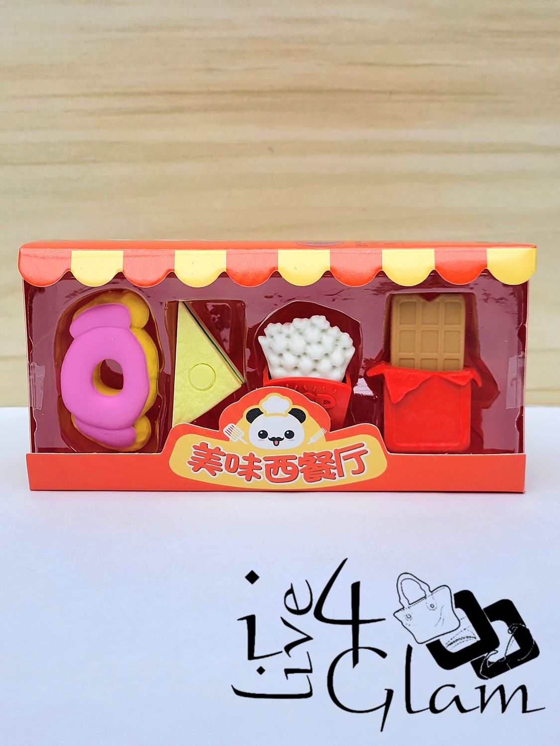 Fast Food Eraser Set Style 3