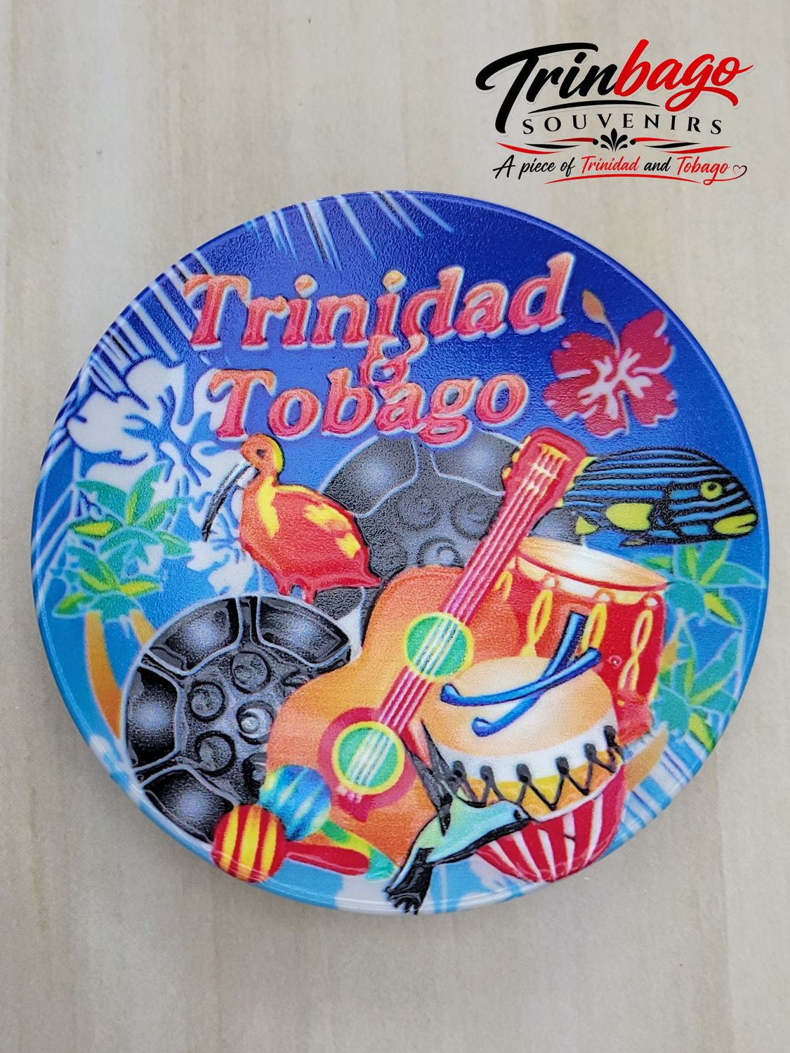 Trinidad and Tobago Round Magnet Style 1