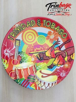 Trinidad and Tobago Round Magnet Style 3