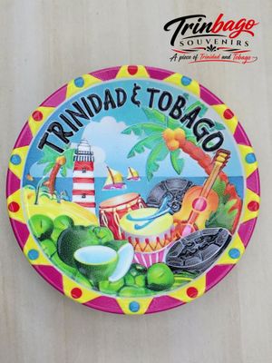 Trinidad and Tobago Round Magnet Style 4
