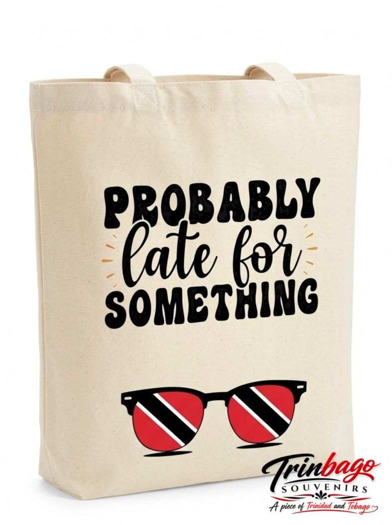 Probably Late For Something White Tote Bag