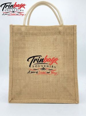 Scarlet Ibis Dual Print Jute Tote Bag