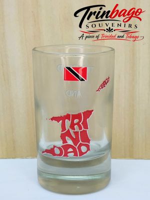 Souvenir Shot Glass Trinidad and Tobago Outline