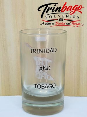 Souvenir Shot Glass Trinidad and Tobago Outline