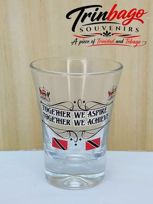 Trinidad and Tobago Motto Mini Shot Glass