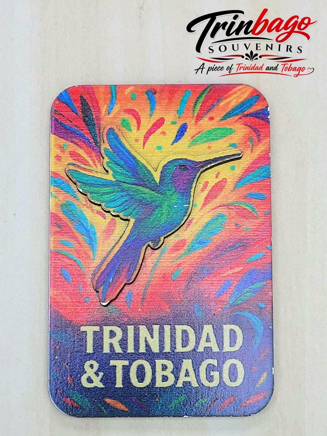 Trinidad and Tobago Hummingbird Wooden Magnet