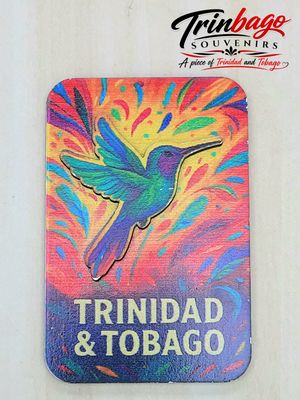 Trinidad and Tobago Hummingbird Wooden Magnet