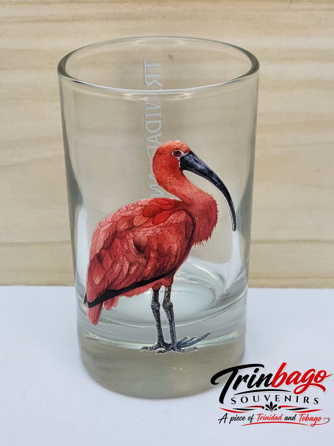 Trinidad and Tobago Scarlet Ibis Shot Glass