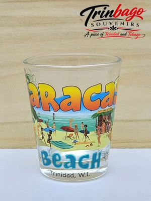 Trinidad and Tobago Shot Glass Maracas Beach