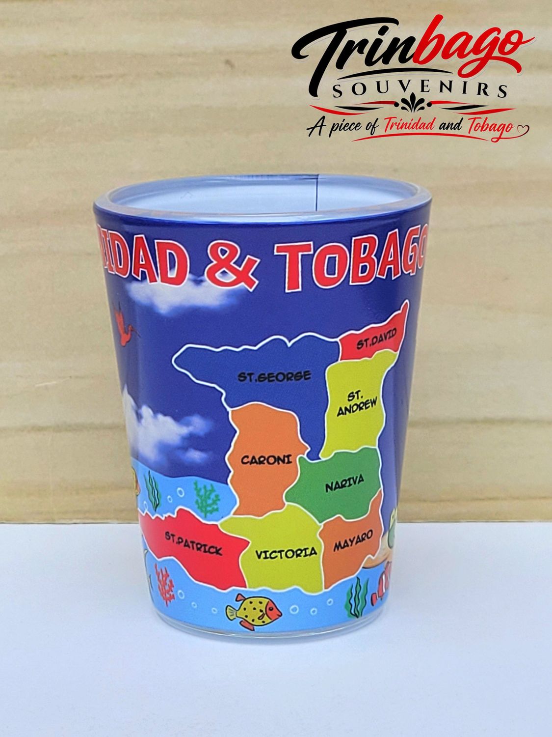 Trinidad and Tobago Shot Glass Landmarks