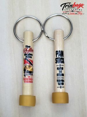 Pair Mini Pan Stick Replica Keychain Rhythm Begins Here