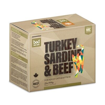 Big Country Raw Fare Game Turkey &amp; Sardines with Beef, 2lbs