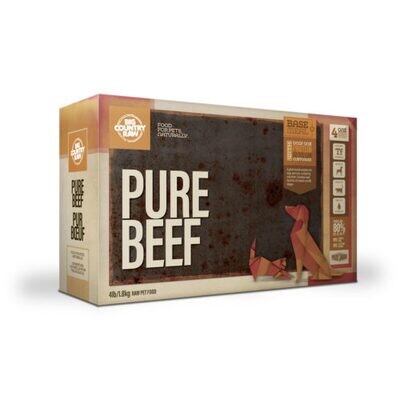 Big Country Raw Pure, Beef Carton, 4lb