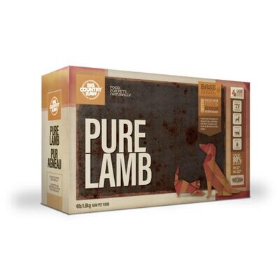 Big Country Raw Pure, Lamb Carton, 4lb