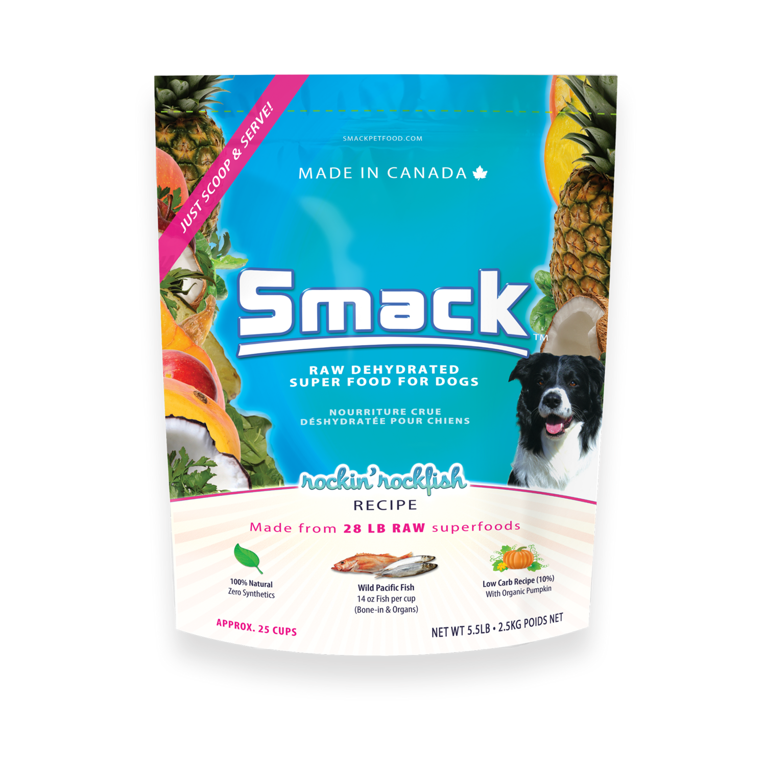 Smack Dog Food, Rockin&#39; Rockfish, 2.5kg