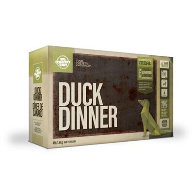 Big Country Raw Dinner, Duck Carton, 4lb