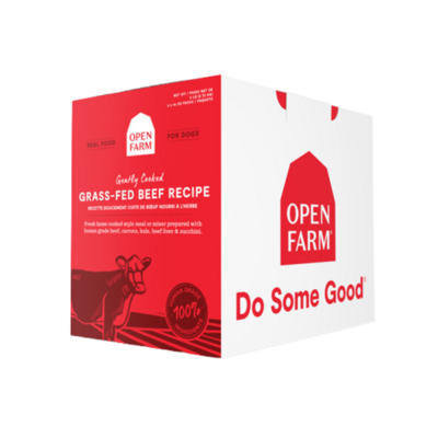 Open Farm Frozen Recipe, Grass-Fed Beef Gently Cooked, 96oz