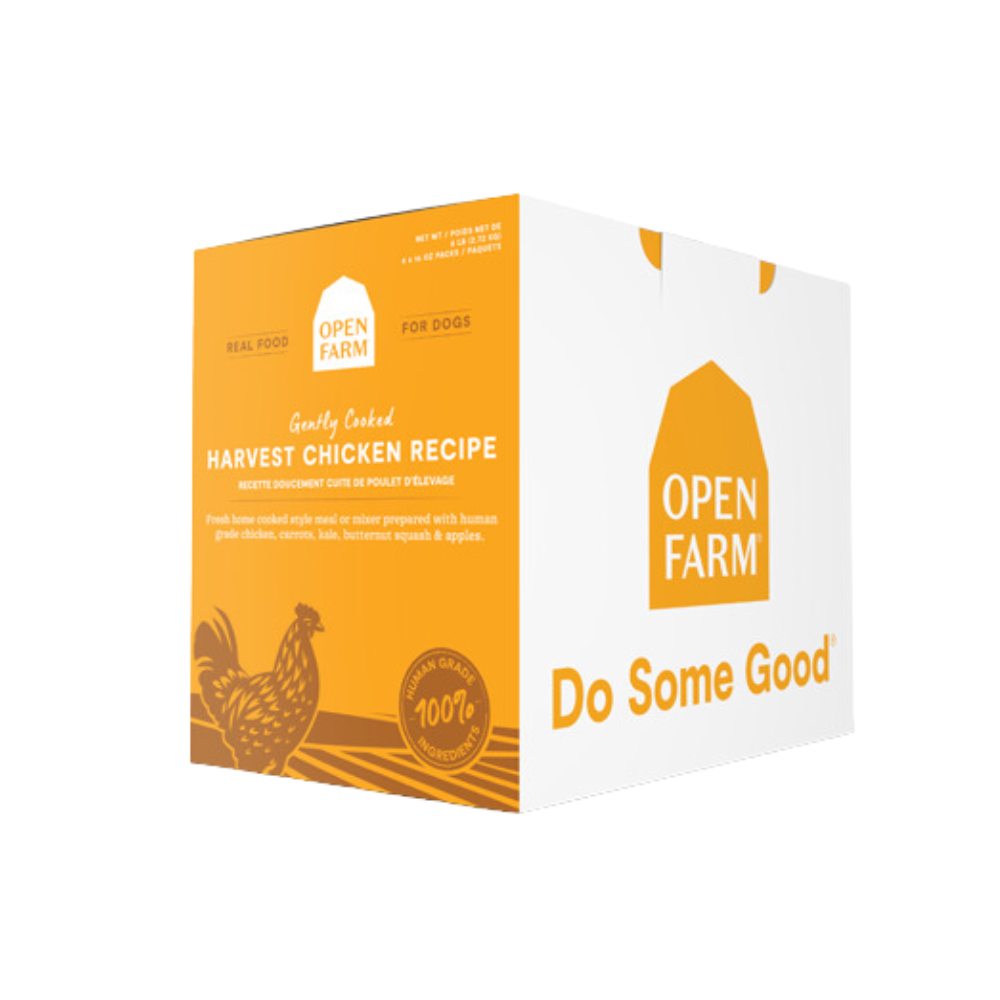 Open Farm Frozen Recipe, Harvest Chicken Gently Cooked, 96oz