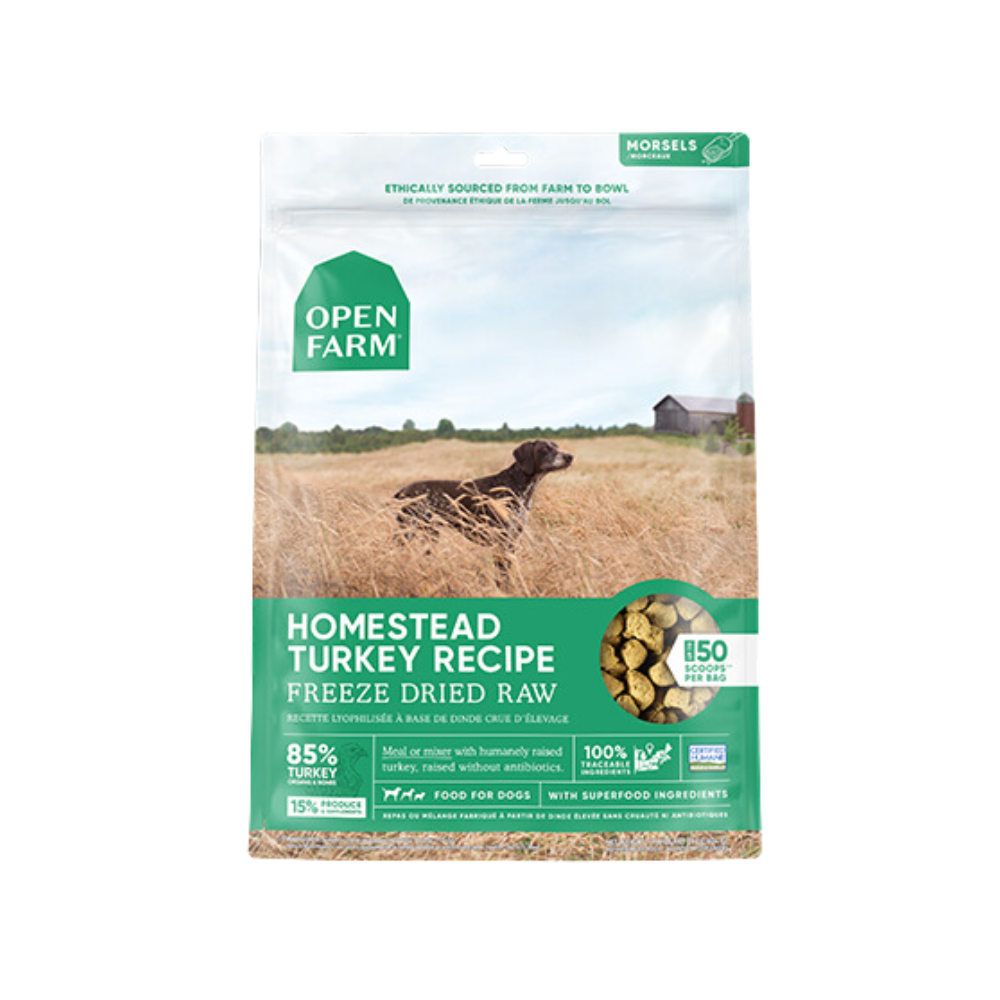 Open Farm Freeze Dried Raw, Homestead Turkey Recipe, 22oz