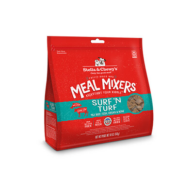 Stella &amp; Chewy&#39;s Freeze-Dried Meal Mixers, Surf &#39;N Turf, 510g