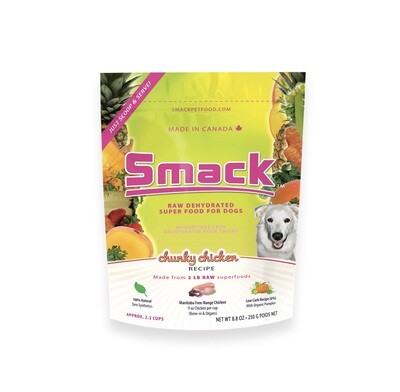 Smack Dog Food, Chunky Chicken, 250g