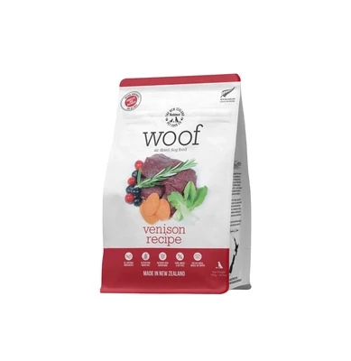 Woof Air Dried Dog Food, Venison, 750g