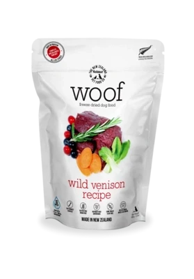 Woof Freeze Dried Dog Food, Wild Venison Recipe, 280g