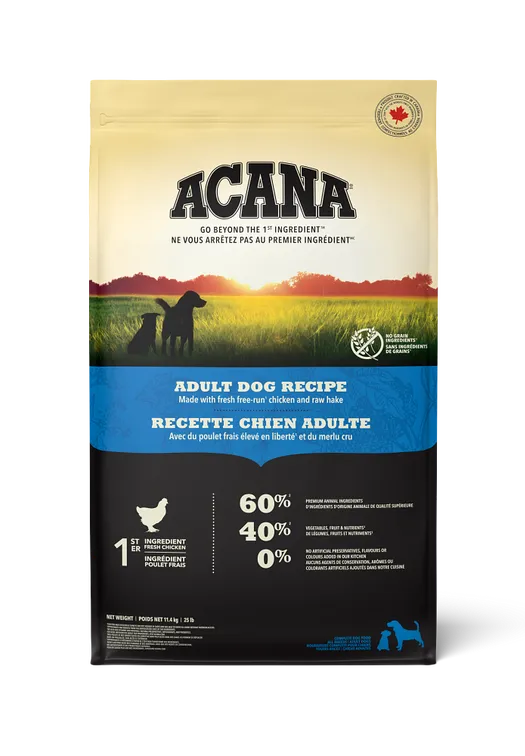 Acana Adult Dog Recipe, 11.4kg