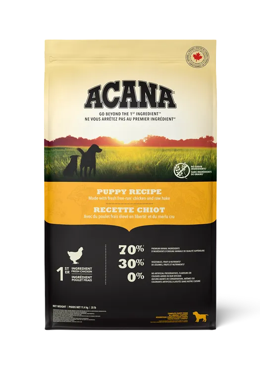 Acana Puppy + Jr Recipe, 11.4kg