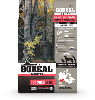 Boreal, Croquettes pour Chien, Recette Vital Sans Grains, Viande Rouge, 11.33kg