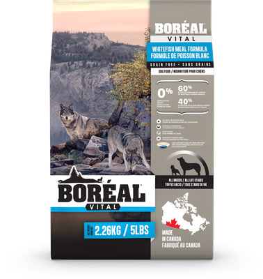 Boreal, Croquettes pour Chien, Recette Vital Sans Grains, Poisson Blanc, 11.33kg