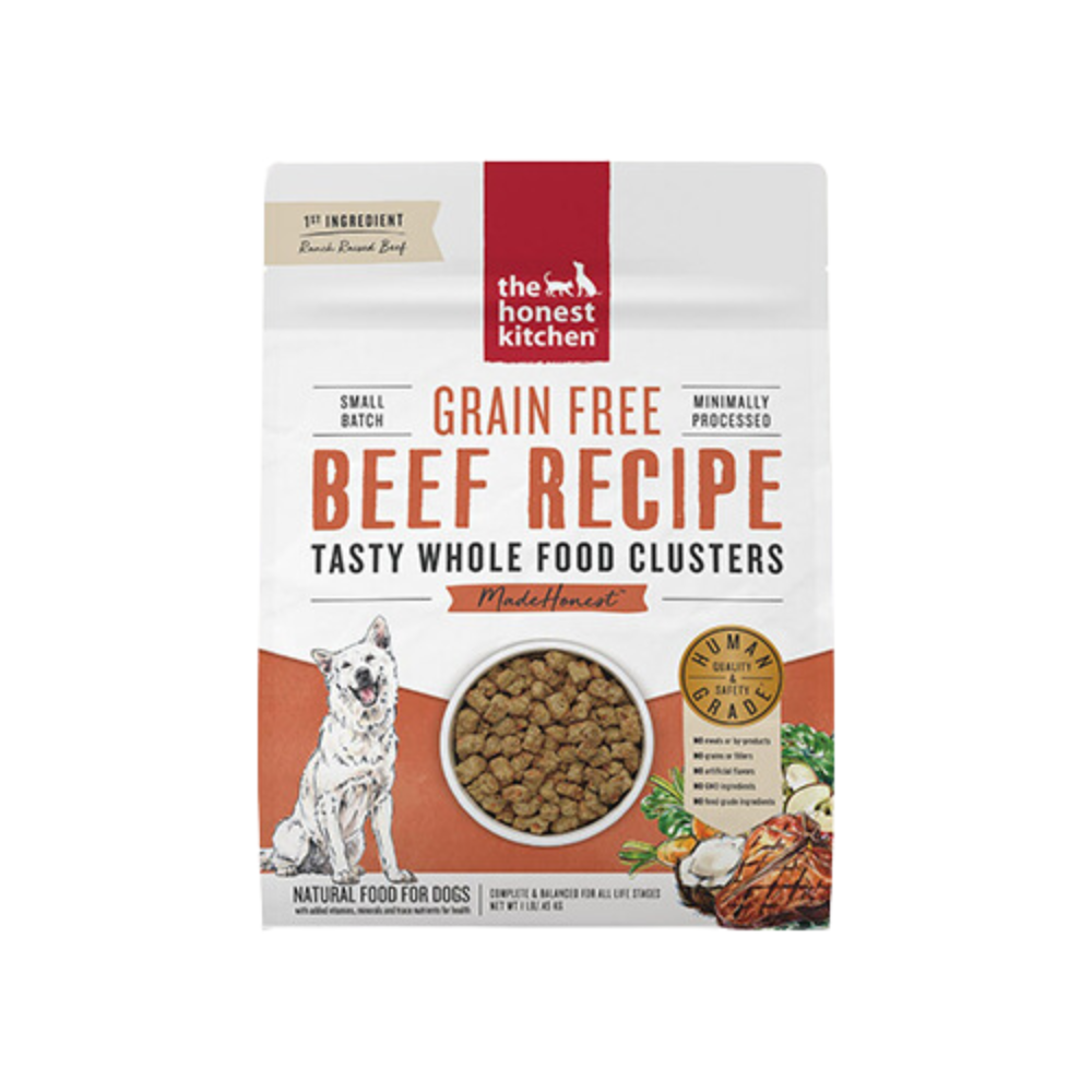 The Honest Kitchen Grain-Free Clusters Dog Dry, Beef, 9.07kg \ 20lb