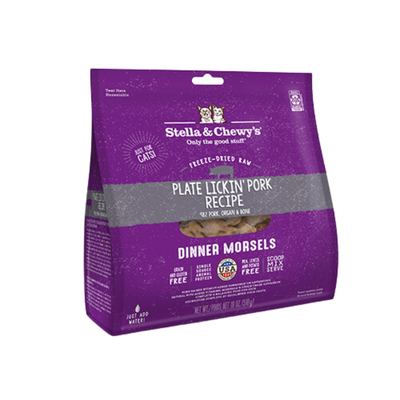 Stella &amp; Chewy&#39;s Freeze-Dried Cat Dinner Morsels, Plate Lickin&#39; Pork, 510g