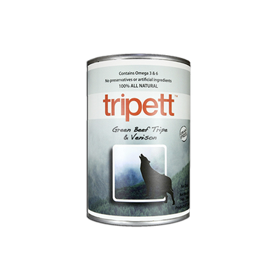 PetKind Tripett Dog Canned Food, Green Beef Tripe &amp; Venison, 396g
