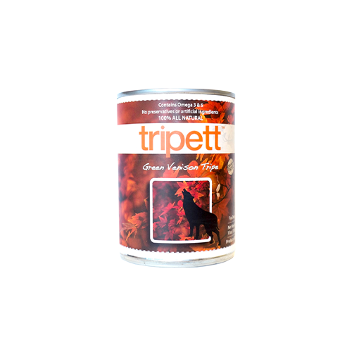 PetKind Tripett Dog Canned Food, Green Venison Tripe, 396g