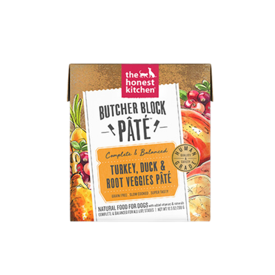 THK Butcher Block Pate, Turkey, Duck &amp; Root Veggies, 298g