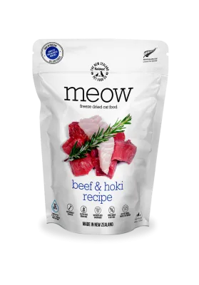 Meow Freeze Dried, Beef &amp; Hoki, 280g