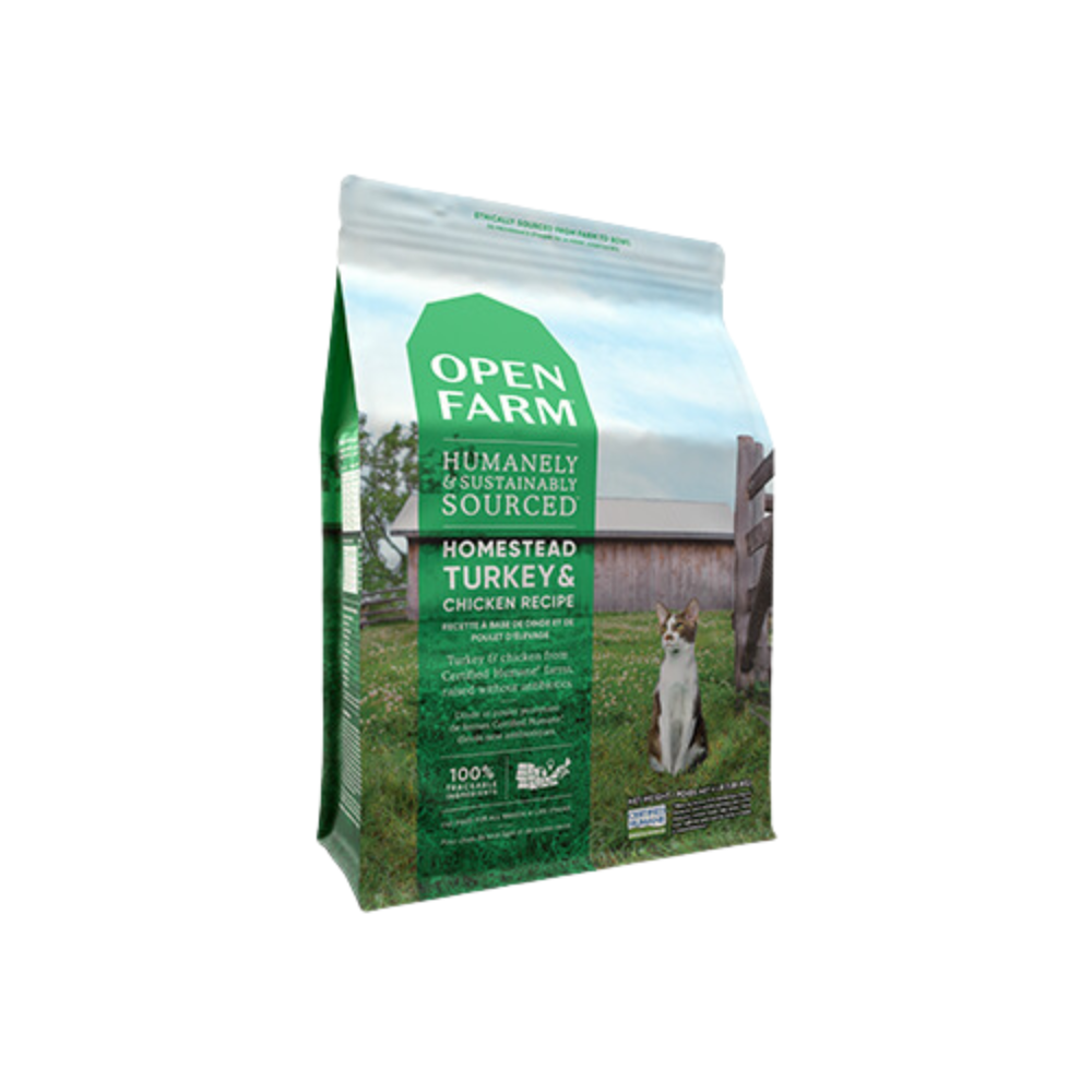 Open Farm Cat, Homestead Turkey &amp; Chicken, 1.8kg \ 4lb