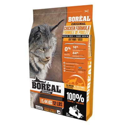 Boreal Cat Kibble, Original Chicken, 5.44kg