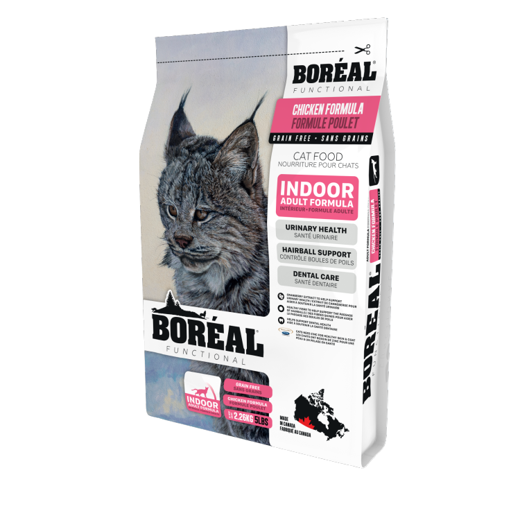 Boreal Cat Kibble, Functional Indoor, 5.44kg
